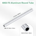 thumbnail image 3 of Tubo redondo de aluminio 6063 de 400 mm, 20 mm ID 30 mm OD, tubería de aluminio sin costura para manualidades DIY [0.79x1.18x15.7IN], 3 of 7