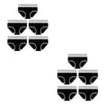 thumbnail image 4 of Sonducket 5 piezas de ropa interior de cintura alta para mujer, bragas simples de algodón, cintura elástica, calzoncillos, calzoncillos, Type5 NO5, 4 of 6