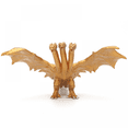 thumbnail image 1 of Monstruo de la película Godzilla, dragón de tres cabezas, color dorado., 1 of 4