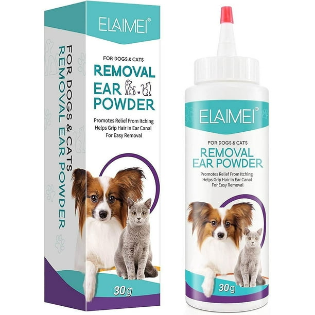 Dog Ear Infections Treatment Painless Dog Ear Powder For Hair Removal Treats Infected Ears Inflammation Itchiness Infections Prone Ears 30g