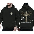thumbnail image 3 of Christian Camo Cross double sides Hoodie for Men Women – Deer Antler Fish Anchor Graphic Pullover, Faith Hunting Gift, 3 of 7