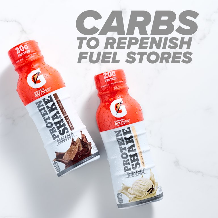 Gatorade Recover Protein Shakes, Variety Pack, 11.16 Fl Oz, 12 Count