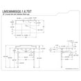 thumbnail image 4 of Kingston Brass LMS36M8SQ0ST Dreyden 36" Carrara Marble Console Sink with Stainless Steel Legs (8-Inch, 3-Hole), Carrara Marble White/Matte Black, 4 of 7