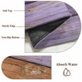 thumbnail image 2 of Farmhouse Purple Brown Kitchen Runner Rug 2x6 Washable Runners for Hallway Non Slip Vintage Wooden Striped Large Area Rug Indoor Floor Carpet for Bathroom Laundry Entryway Bedroom Living Room, 2 of 8