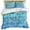 Turquoise, variant on 3 Piece Turquoise Blue Teal Duvet Cover Set Full Size,Microfiber Comforter/Quilt Cover with Corner Ties and 2 Pillowcases,Chic Stained Glass Texture Aesthetic All Season Bedding with Zipper Closure