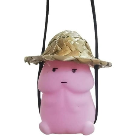 

Cute Swinging Duck Car Pendant for Car Rear View Mirror (Straw Hat Tintin)