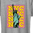 thumbnail image 3 of Instant Message - NYC Statue Of Liberty - Women's Short Sleeve Graphic T-Shirt, 3 of 6