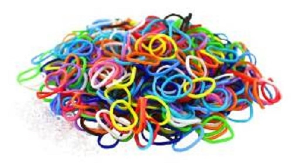 Clips Brand New 1 x Pack de 600 Mélange Multicolore Loom Bands Outil bracelet 