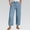 Z1-Blue, variant on JJHGVB Cropped Trouser Thin Pants Capris pedal pushers for women Cropped Lounge Trousers Capris with Pockets women's capris Lightweight Wide Leg Trousers Baggy Straight Leg Gauze Pant Z1- 3XL
