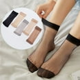 thumbnail image 3 of 30 pares de calcetines tobilleros transpirables de verano, calcetines cortos elásticos para mujer y niña (gris, negro y beige claro por cada 10 pares), 3 of 7