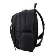 Eastsport Bungee Expandable Backpack, Black/White Pop
