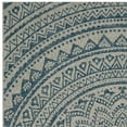 thumbnail image 5 of SAFAVIEH Courtyard Josiah Floral Medallion Indoor/Outdoor Area Rug, Light Grey/Blue, 9' x 12', 5 of 7