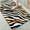 Colorful Zebra like Stripes, variant on 1pc Blue and Orange Abstract Marble Bathroom Rug Bathroom Decor and Accessories- Durable,Anti Slip,And Quick Drying,Suitable For Indoor/outdoor Use - Perfect For Bathrooms,Bedrooms,Kitchens