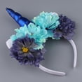 thumbnail image 1 of Diadema Macarena Diadema infantil para niños Cuerno Guirnalda Corona Azul, 1 of 3