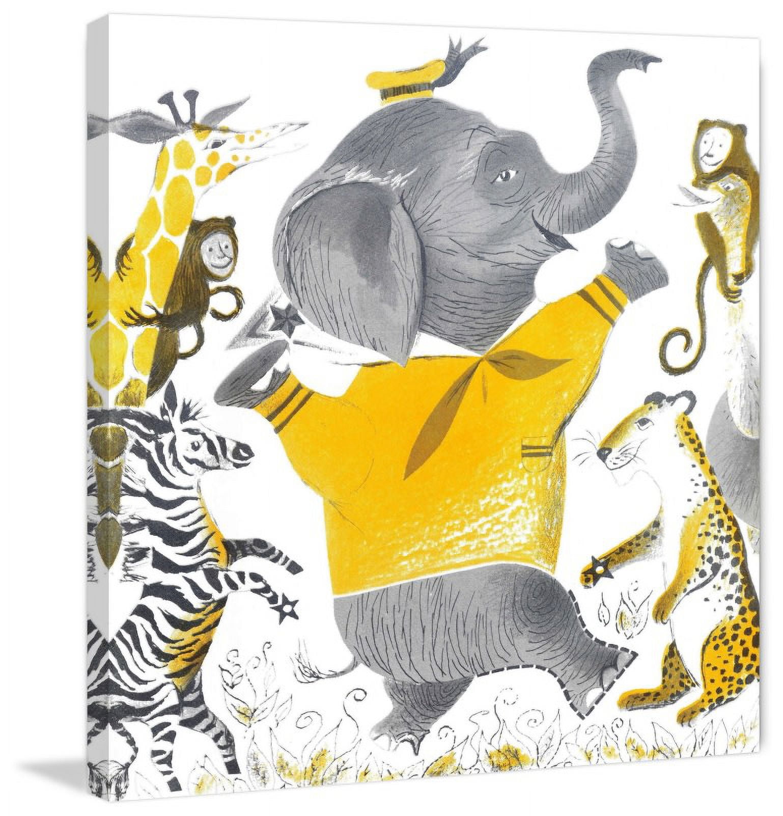Marmont Hill "Wild Animals" by Curtis Painting Print on Canvas