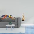 thumbnail image 2 of Escultura decorativa de fuego abstracta, figura coleccionable de resina, arte moderno para el hogar, ideal para sala de estar, escritorio, entrada u o, 2 of 8