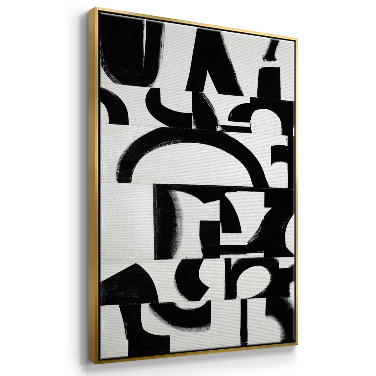 Prosperous Elements V11 Framed Premium Gallery Wrapped Canvas - Ready to Hang - 17 x 25 - Gold Floating Frame