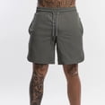 thumbnail image 2 of LYMAYTER Men's Solid Color Shorts Quick Dry Shorts Breathable Shorts Fitness Shorts S-3XL, 2 of 8
