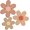 Fresh Color, variant on 3 Pieces Boho Daisy Wall Decor Natural Rattan Flower Wall Hanging Art Wooden Boho Wall Art Nursery Wall Decor Flowers Farmhouse Hanging Decor for Home Office Nursery (Rustic Color)