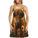 thumbnail image 1 of Fotbe Cute Cow Sunflower Field Vestido de Verano sin Mangas para Mujer – Vestido Midi Línea A, Estilo Camiseta Floral, Vestido Playero Casual y Fluido, 1 of 7