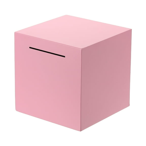 Piggy Bank for Adults, Pink Metal Piggy Bank Money Saving Box, 5.91 Inch