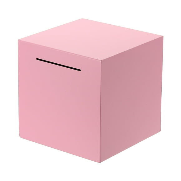 Piggy Bank for Adults, Pink Metal Piggy Bank Money Saving Box, 7.87 Inch