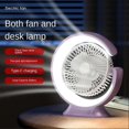 thumbnail image 3 of Desk Lamp Fan 1200mAh Rechargeable Mini Handheld Electric Fan 3 Speed Portable Desk Fan Yellow, 3 of 5