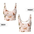 thumbnail image 5 of Xecao Star Cute Dog for Sports Bra with Removable Pads, Crop Tank Top Design, Women's Longline Sports Bra - Non-Wired - X-Large, 5 of 9
