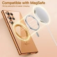 thumbnail image 4 of JETech Electroplated Case for Samsung Galaxy S24 Ultra 6.8-Inch, Camera Lens Full Protection, Compatible with MagSafe Wireless Charging, Shockproof Soft TPU Phone Cover (Titanium Orange), 4 of 7