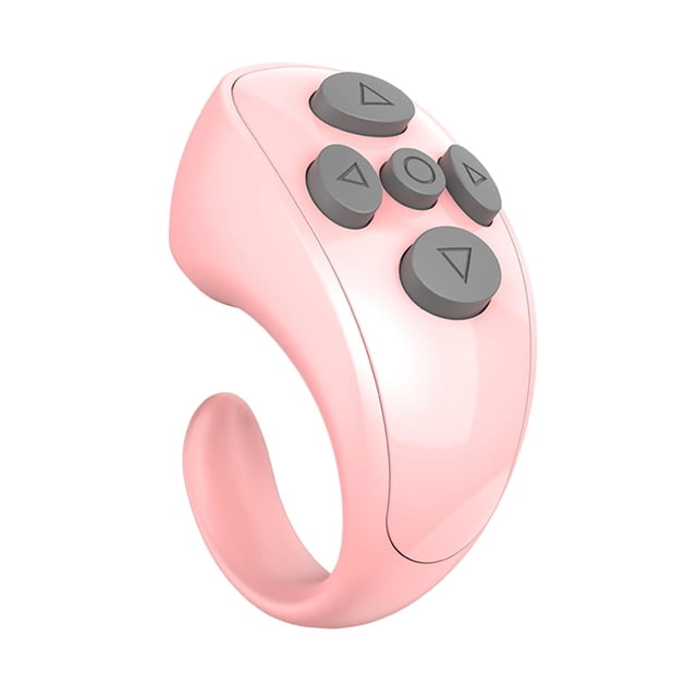 BELOVING Remote Control Page Turner 5 Buttons Portable Compact Music Video Controller Pink