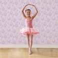 thumbnail image 4 of Galerie Wallcoverings  Just 4 Kids 2 Ballerinas Non-woven Matte Wallpaper Roll 33 feet x 21 inches - Pink, 4 of 5