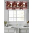 thumbnail image 4 of Valances for Windows Chef Gourmet Kitchen Rod Pocket Cafe Window Treatments Valance Curtains for Kitchen Bathroom Laundry Basement Windows 60"x18", 4 of 9