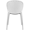 thumbnail image 6 of 2xhome Scandinavian Minimalist Modern Farmhouse Plastic Perforated Back Dining Chair, Stackable Indoor Outdoor Patio Side Chair, Weather-Resistant Seating for Kitchen, Restaurant, Balcony, White, 6 of 12