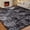 Tie-dye Grey1, variant on Plush 6x9 High-Pile Area Rug - Soft Thick Fuzzy Carpet, Machine Washable Indoor Floor Mat for Living Room Bedroom, Perfect Home Decor & Christmas Gift for All Ages