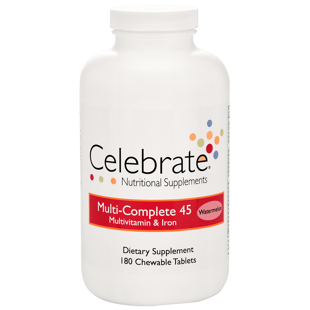 Celebrate Multivitamin Complete with 45mg Iron Chewable
