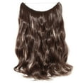 thumbnail image 2 of MesaSe Invisible Wire in Hair Extensions Miracle Secret Fish Line Silky Straight Synthetic Hairpieces, 2 of 5