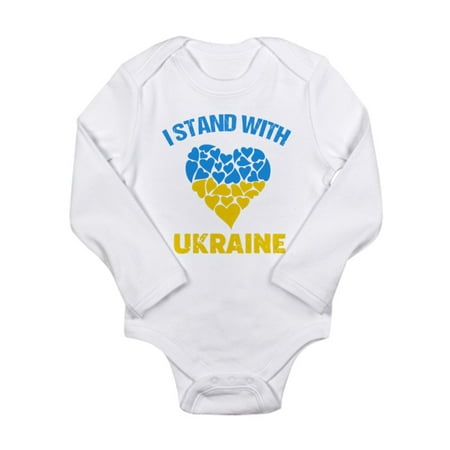 

CafePress - Stand With Ukraine Broken Peace Support Body Suit - Long Sleeve Infant Bodysuit