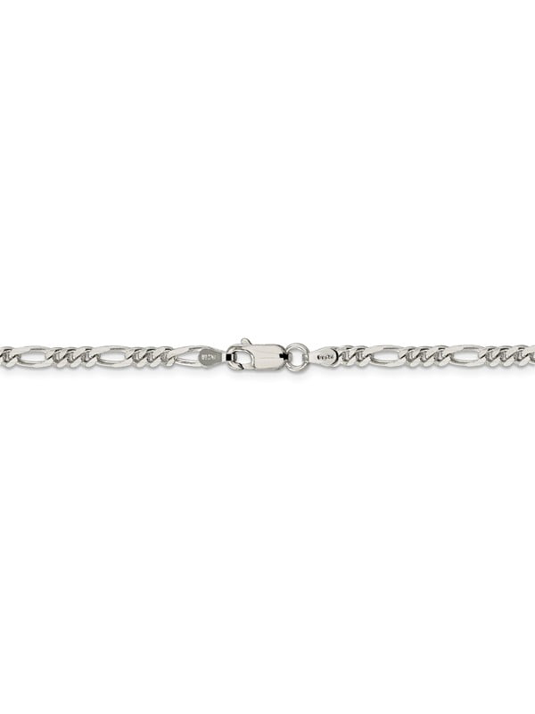Sterling Silver 3.5mm Figaro 24 Chain