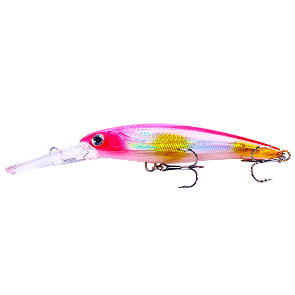 HENGJIA Minnow Fishing Lures,6Pcs Large Crankbaits Set Fishing Hard Baits Swimbaits Boat Topwater Lures for Trout Bass Perch Fishing