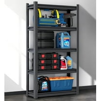 Joybos 5-Tier Garage Shelving – Adjustable Heavy-Duty Metal Storage Shelves, 1100 lbs Total Capacity, Ideal for Garage, Basement