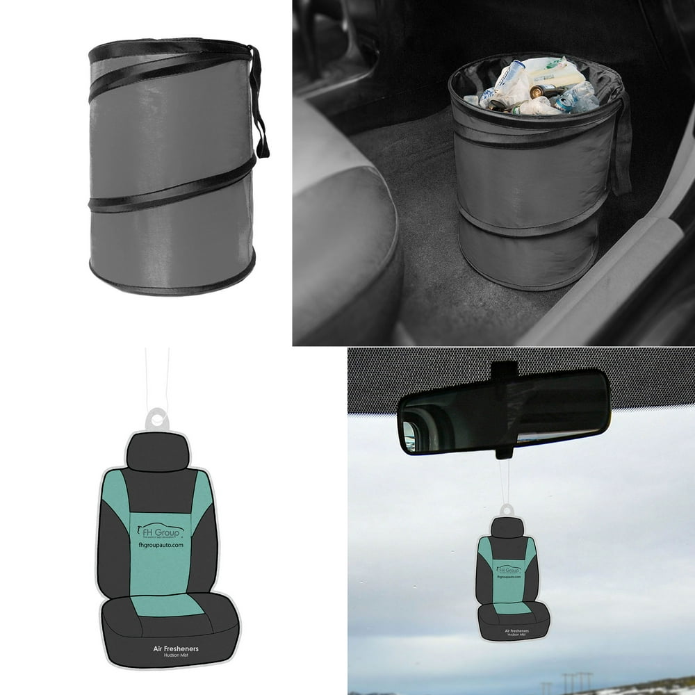 FH Group Large Collapsible Trash Can with Bonus Air Freshener
