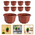 thumbnail image 5 of FUEENIRVA Modern Dark Red Indoor Flower Pots with Drainage Holes 20Pcs, 5 of 6