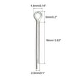 thumbnail image 2 of Uxcell Split Cotter Pin, 2.5x16mm 316 Stainless Steel Clip Fastener Fitting, Silver 30Pack, 2 of 5