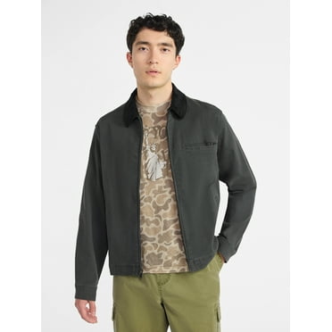 No Boundaries Men's and Big Men's Workwear Garage Jacket, Size S-3XL