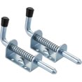 thumbnail image 1 of 2 Pcs Door Bolt, Shed Door Lock, Galvanized, Bolt: 10 x 128mm, Rubber Grip Weatherproof With Hanging Door Bolt Sliding Doors Gates, 1 of 5
