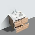 thumbnail image 4 of Eviva Joy 24" Maple Wall Mount Bathroom Vanity w/ White Integrated Top, 4 of 5