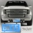 thumbnail image 3 of JASS GRAPHIX Baby Blue Beef License Plate Brushed Aluminum ACM Car Tag - Available in Several Colors. Perfect for Cattle Farmers, 3 of 3