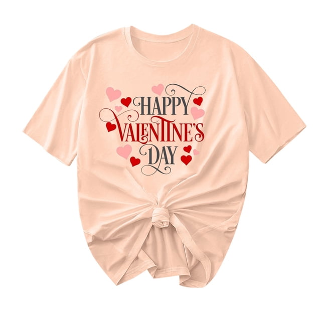 Camisetas de Manga Corta para Mujeres, Camiseta de Cuello Redondo Impresa de Moda, Primavera Y Verano Casual