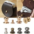 thumbnail image 2 of Tachuelas de latón macizo de cabeza redonda, tornillo trasero para manualidades, bolsa de cuero, remache de uñas, accesorios de Hardware, 10 unidades, 2 of 4