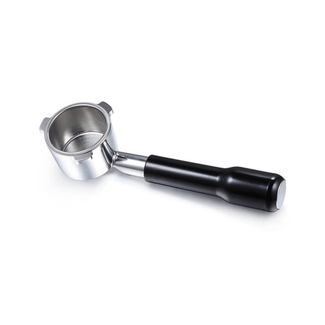 Bewildely Máquina de café con mango de madera, portafiltro sin fondo para cocina, cuenco para polvo de tres orejas, herramienta de fabricación, filtrado Juegos de servir café y té tipo 4 Bewildely HA064525-04